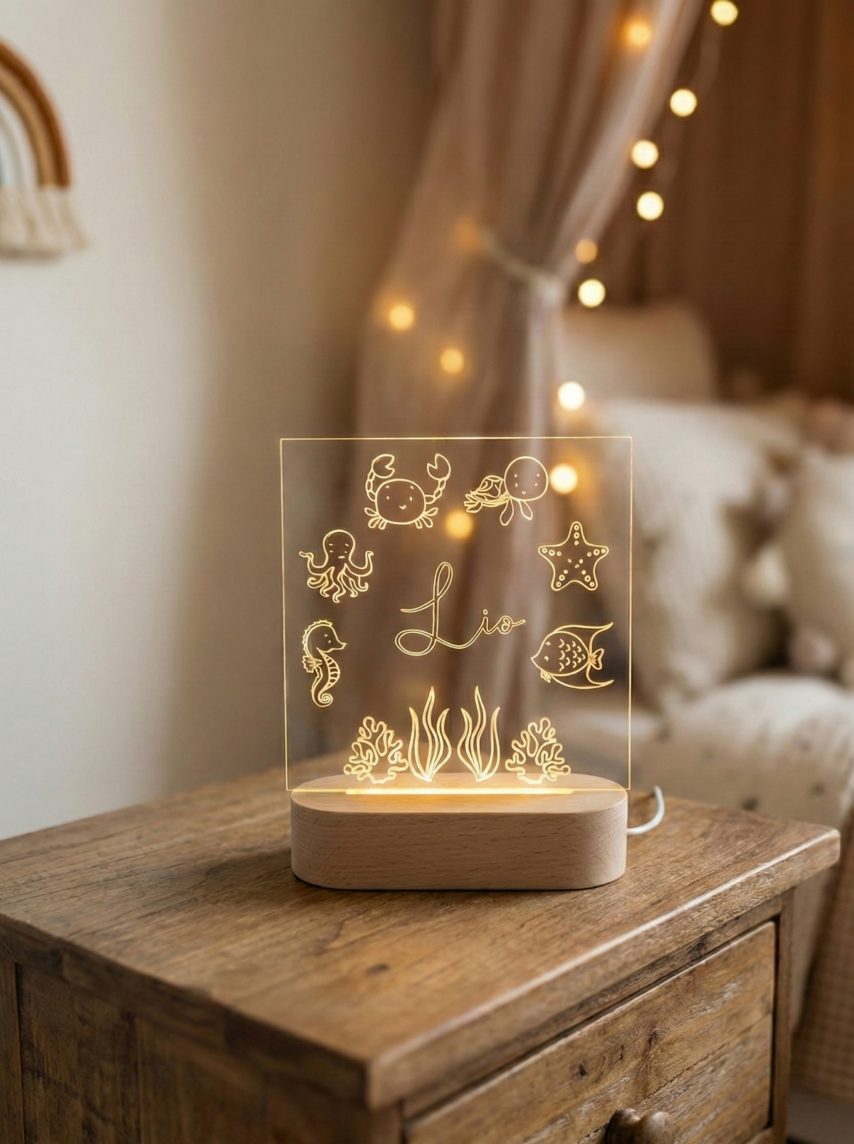 Gepersonaliseerde LED-lamp met eigen ontwerp
