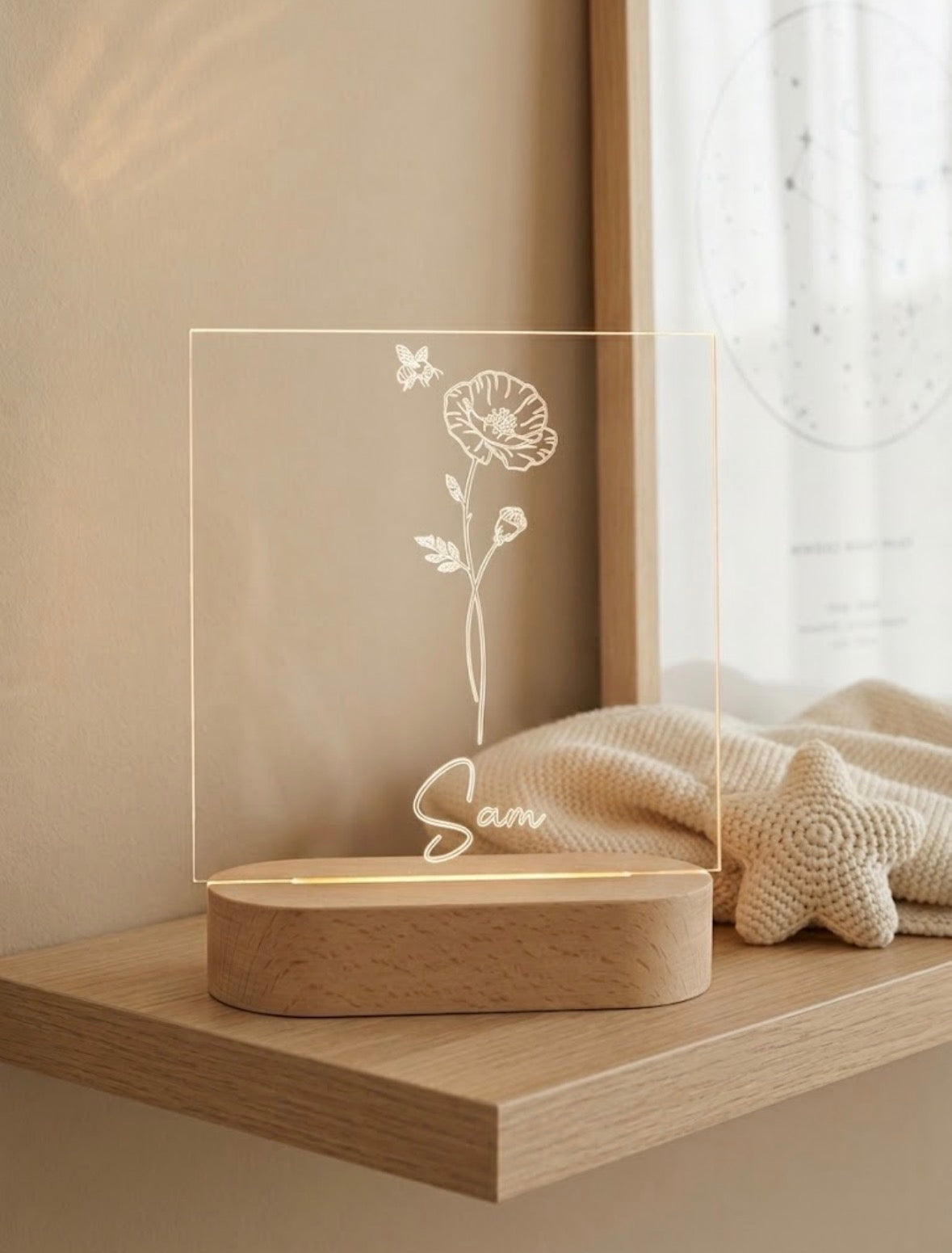 Gepersonaliseerde LED-lamp met eigen ontwerp