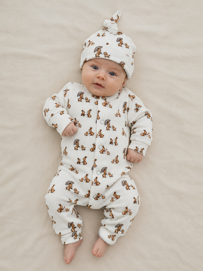 Baby-Strampler – Rabbit and Dog