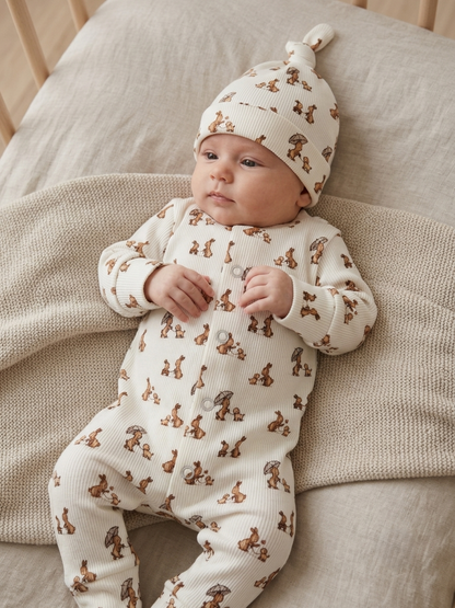 Baby-Strampler – Rabbit and Dog