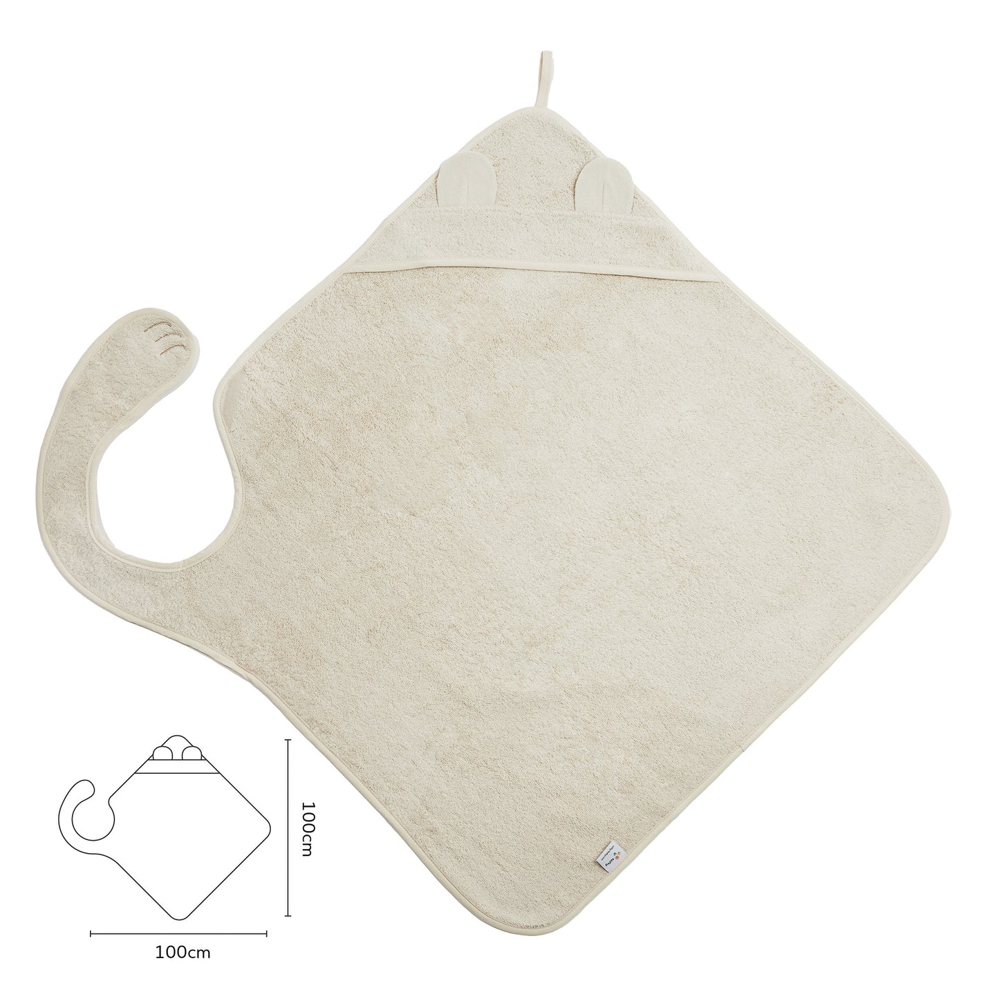 Nifty Baby Handsfree Badcape Vanilla