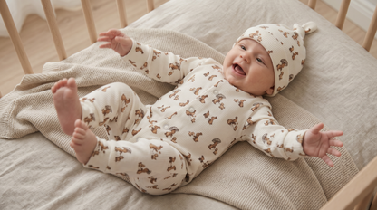 Baby-Strampler – Rabbit and Dog