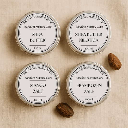 Voordeelpakket | Shea butter, Frambozenzalf, Shea butter nilotica en/of Mangozalf