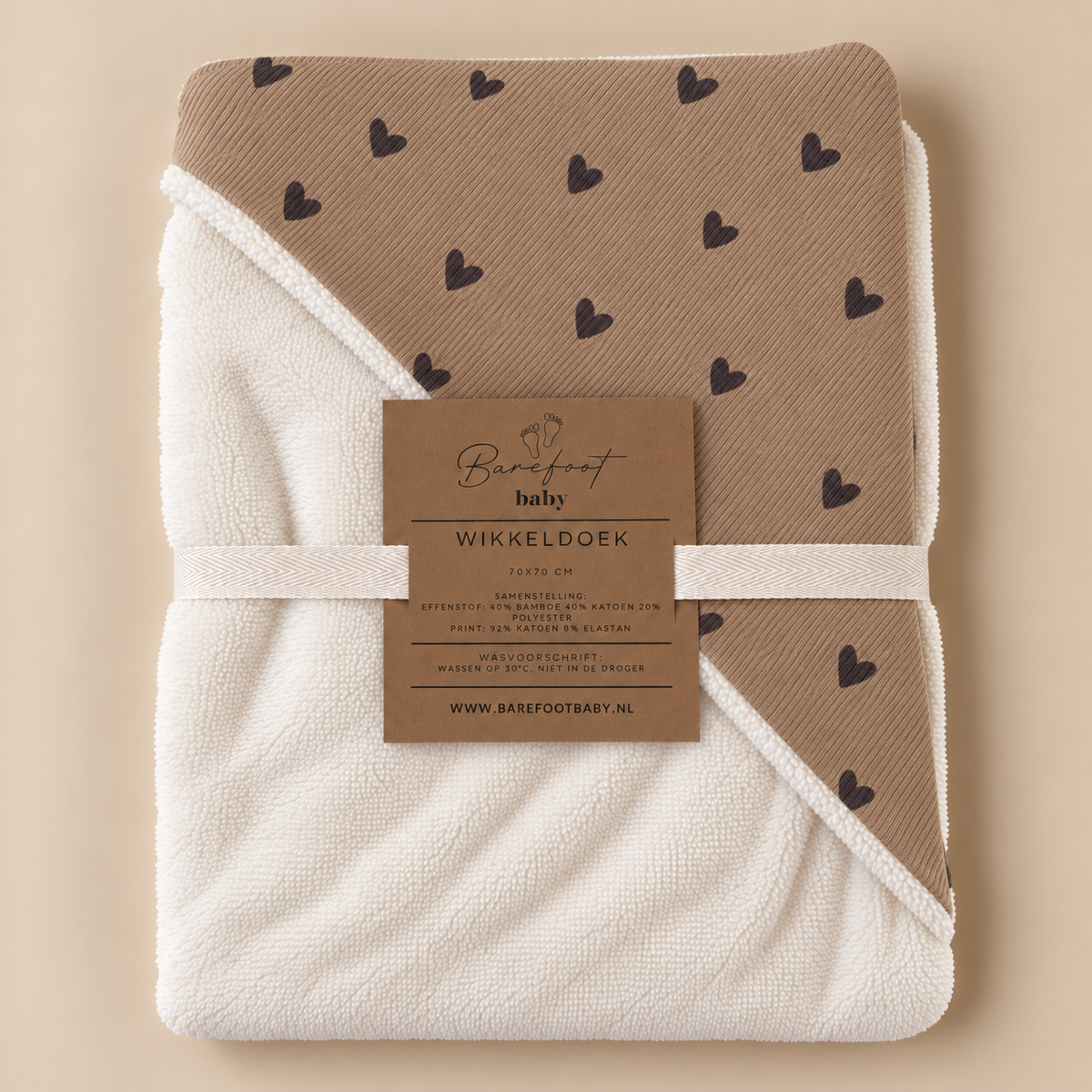 Wikkeldoek voor babys met zachte bamboe stof