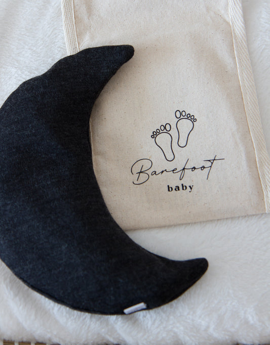 Comfy Luna warmtekussen voor baby’s met merino wol antraciet hoes