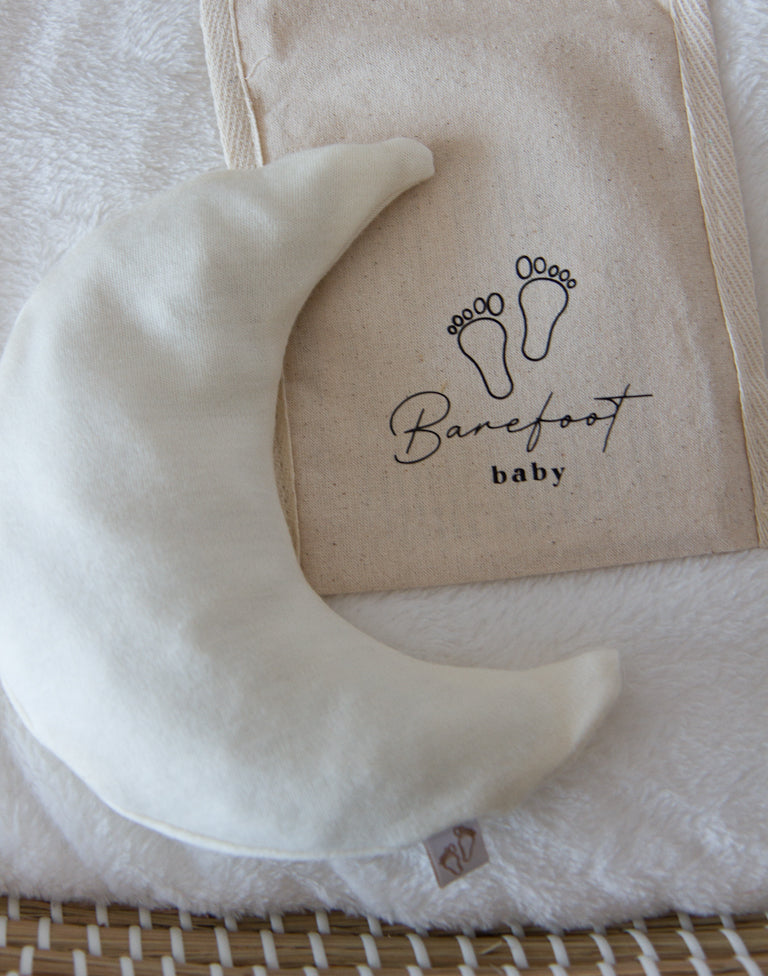 Comfy Luna warmtekussen voor baby’s met merino wol crème hoes