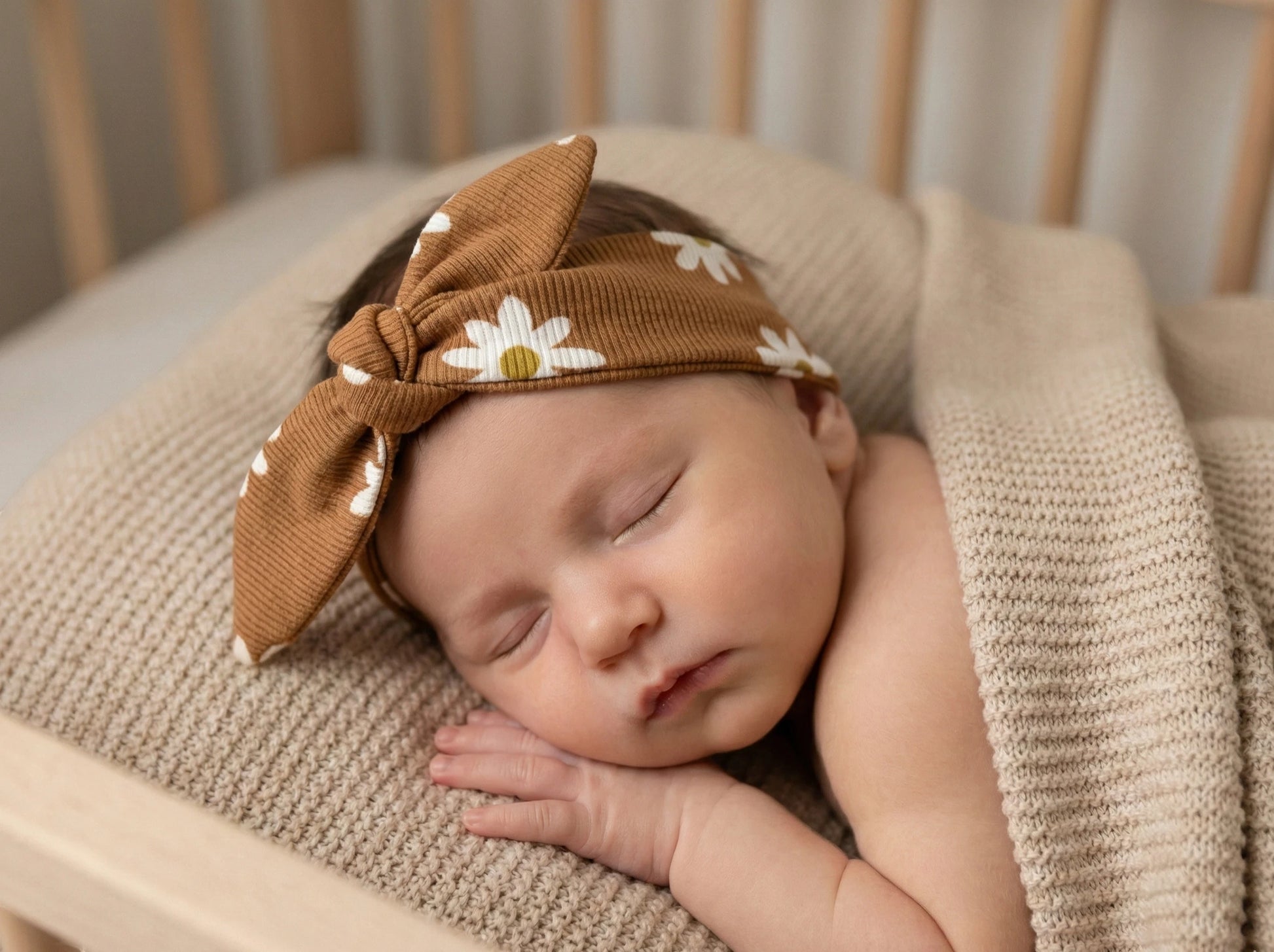 Haarbandje babydaisy clay handgemaakt Barefoot Baby
