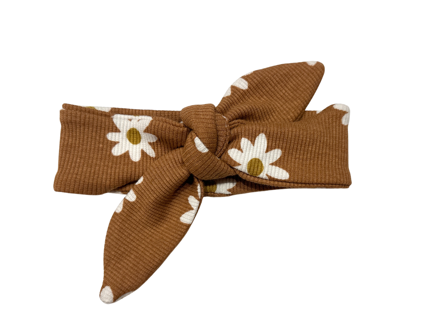 Detail ribstof haarbandje daisy clay