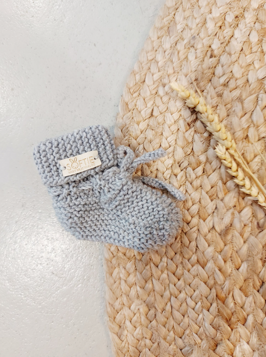 Handgemaakte merino wollen baby slofjes – zacht, warm en ademend