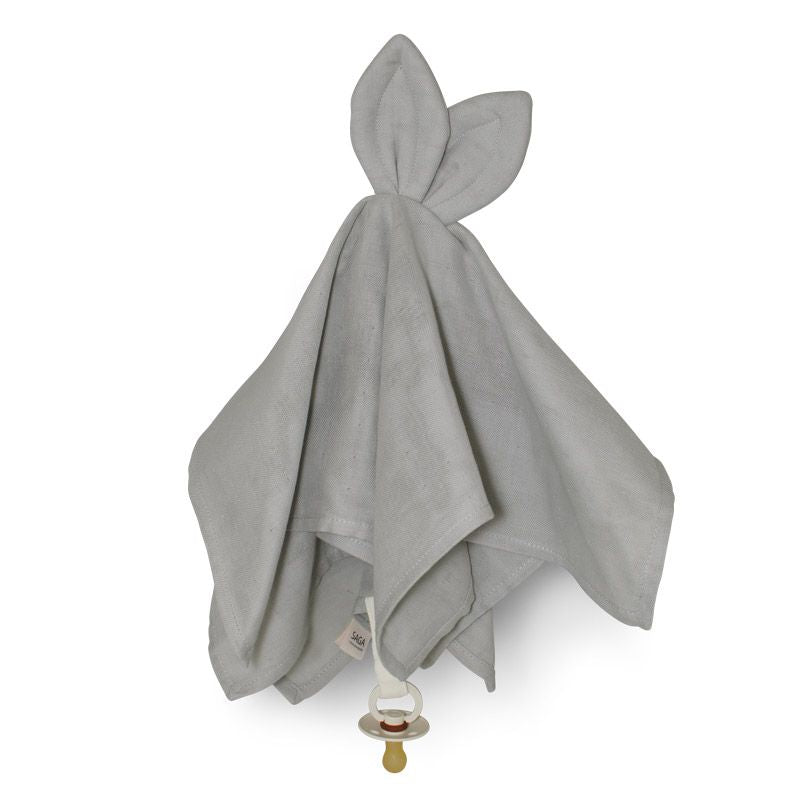 Saga Cuddle Cloth knuffeldoekje baby in de kleur silver gray