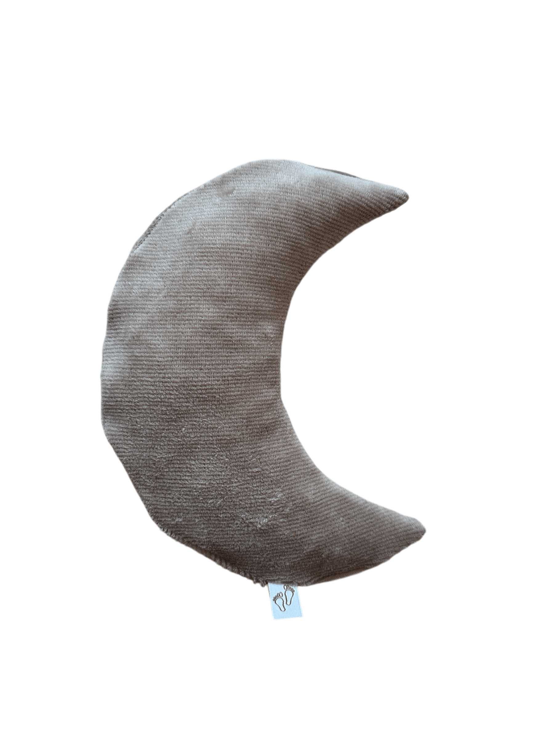 Een handgemaakt maanvormig warmtekussen gevuld met biologisch gereinigde kersenpitten. Het warmtekussen is gemaakt van zachte, duurzame stoffen, waaronder OEKO-TEX en GOTS-gecertificeerd katoen en heerlijk zachte merino wol. Perfect voor het verlichten van buikkrampjes bij baby's, ondersteuning bij borstvoeding en ontspanning voor mama. Verkrijgbaar in verschillende stijlvolle prints.