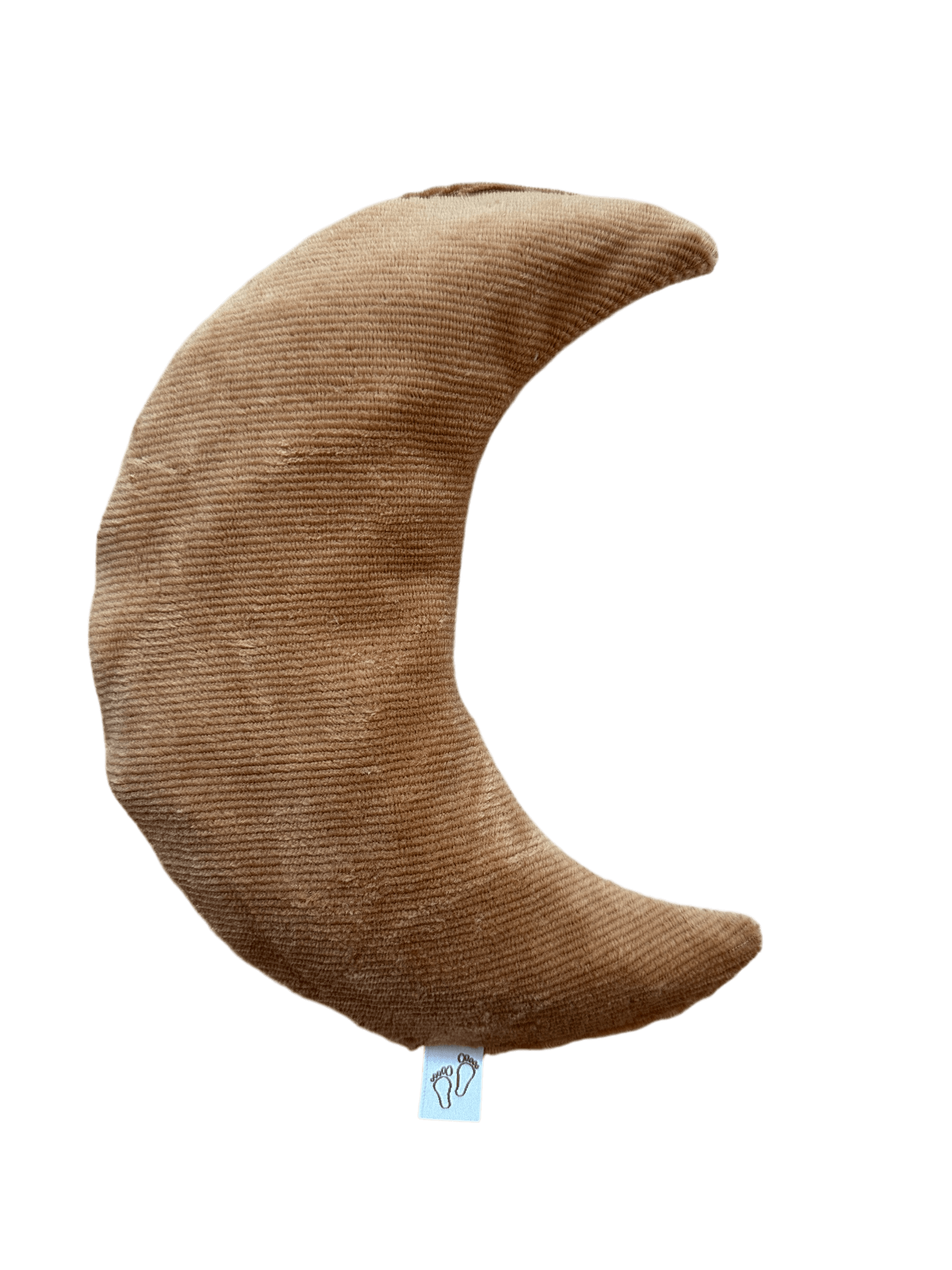 Een handgemaakt maanvormig warmtekussen gevuld met biologisch gereinigde kersenpitten. Het warmtekussen is gemaakt van zachte, duurzame stoffen, waaronder OEKO-TEX en GOTS-gecertificeerd katoen en heerlijk zachte merino wol. Perfect voor het verlichten van buikkrampjes bij baby's, ondersteuning bij borstvoeding en ontspanning voor mama. Verkrijgbaar in verschillende stijlvolle prints.